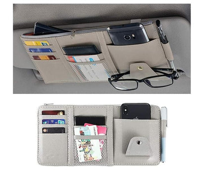 Car Styling Visor Organizer – Auto Sun Visor Storage Pouch for Cards, Pens & Essentials | NISHU Superstores