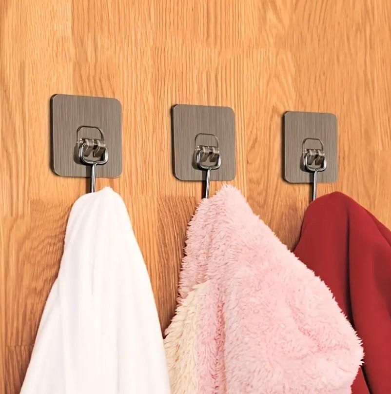 Golden Large Hooks for Hanging (Pack of 10) – Strong & Durable Wall Hooks | NISHU Superstores