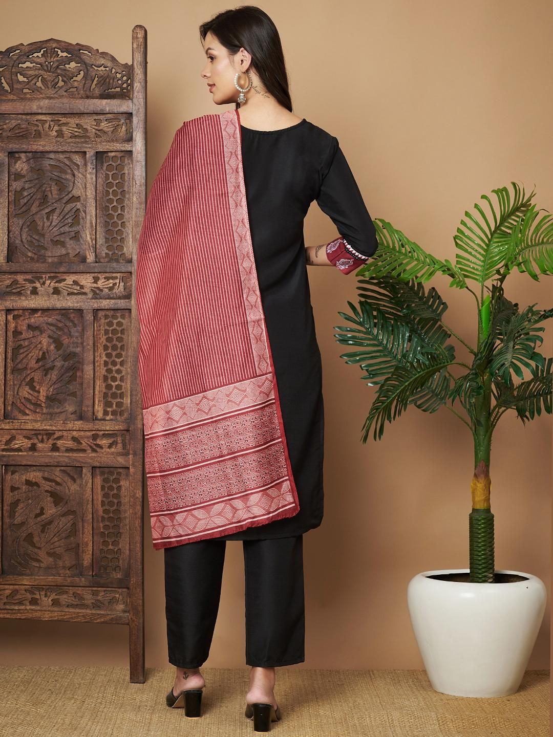 Women Printed Straight Kurta Pant & Dupatta Set – Stylish Ethnic Wear | NISHU Superstores