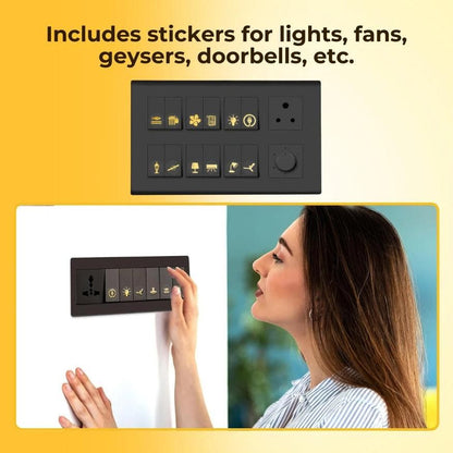 Gold Switch Stickers – Decorative Wall & Switch Cover | NISHU Superstores