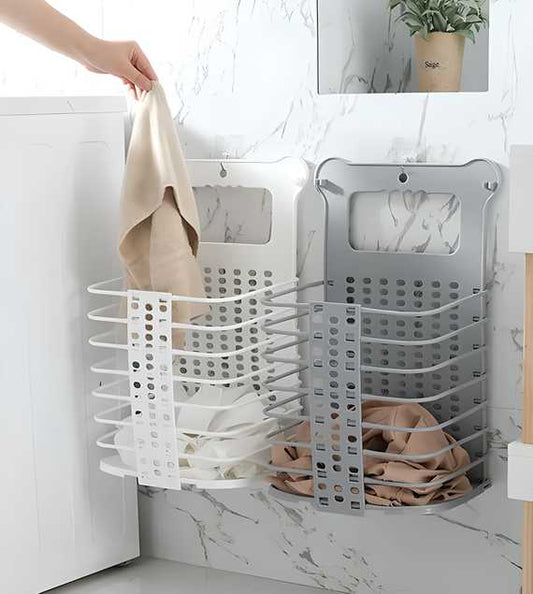 Plastic Multipurpose Hanging Laundry Basket – Space-Saving Clothes Organizer | NISHU Superstores
