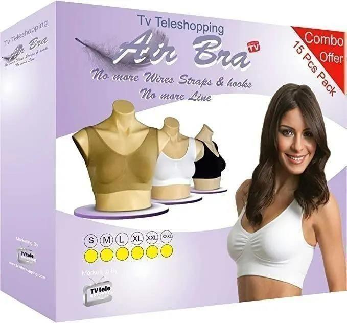 Women's Multicolor Air Bra – Pack of 3 Free Size | Breathable Comfort | NISHU Superstores