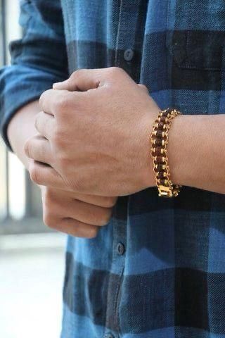 Genuine Paanch Mukhi Modern Rudraksha Bracelet – Gold Plated | NISHU Superstores