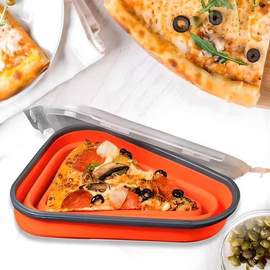 Pizza Slice Storage Container with 5 Serving Trays – Airtight & Stackable | NISHU Superstores