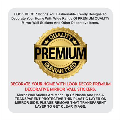 3D Acrylic Mirror Wall Sticker – Modern Home Decoration | NISHU Superstores