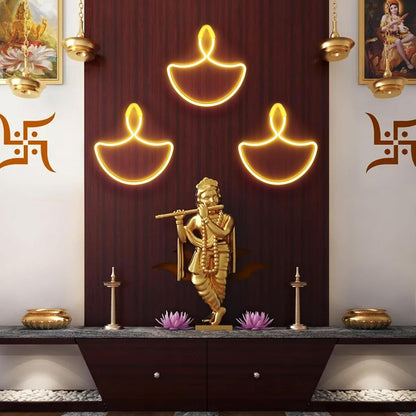Diwali Diya Neon Sign Strip Lights – Decorative LED Lights (Pack of 2) | NISHU Superstores