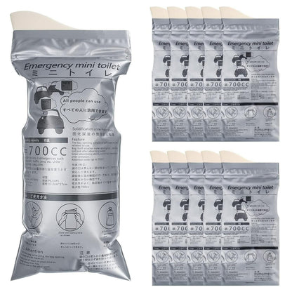 Emergency Mini Toilet-Urine Bag (Pack of 4) | Portable Leak-Proof Travel Pee Bag | NISHU Superstores