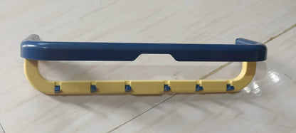 Double Layer Towel Rack with Hooks – Wall Mounted Bathroom Organizer | NISHU Superstores