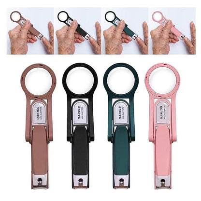 Nail Clipper with Magnifying Glass – Precision Trimming for Kids & Seniors | NISHU Superstores