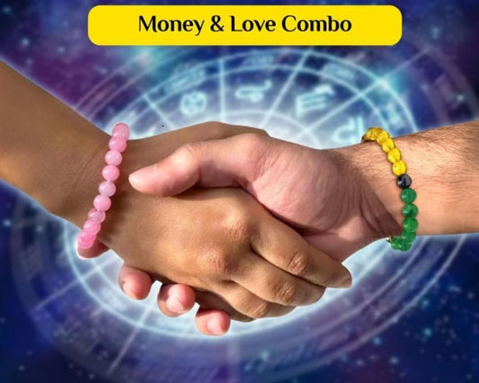 Money & Love Combo Bracelet | Attract Prosperity & True Love | NISHU Superstores