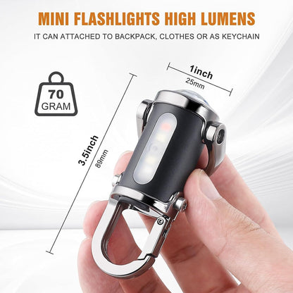 Rechargeable Keychain Flashlight – High Lumens EDC Mini Torch Light | NISHU Superstores