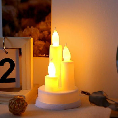 2 Pcs LED Candle Lights – Flameless Decorative Lights | NISHU Superstores