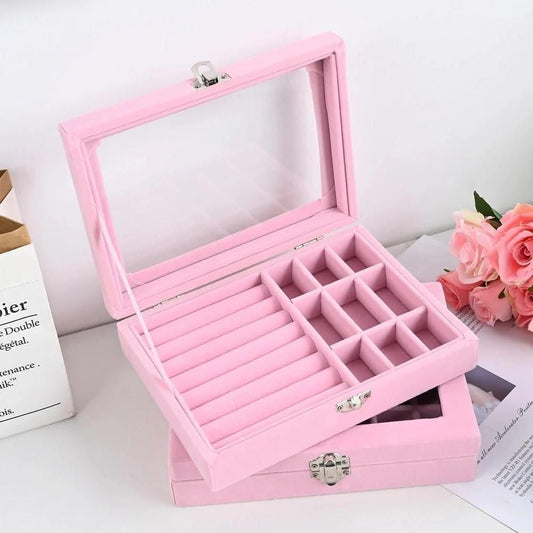 9 Grid Jewelry Organizer – Compact Storage Box for Earrings, Rings & Accessories | NISHU Superstores