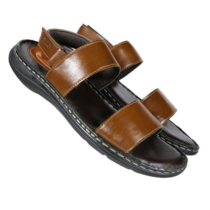 AM PM Men’s Daily Wear Leather Sandals – Comfort & Style Combined | NISHU Superstores