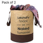 Round Non-Woven Laundry Bag/Hamper – Foldable, Lightweight & Durable (Pack of 2) | NISHU Superstores
