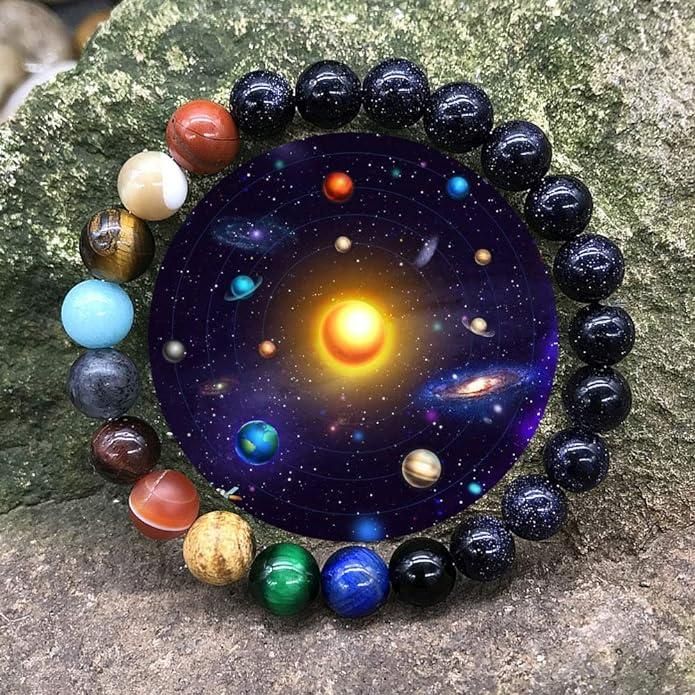 Galaxy Gem Beads Bracelet – Pack of 2 Stylish Spiritual Jewelry | NISHU Superstores