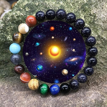 Galaxy Gem Beads Bracelet – Pack of 2 Stylish Spiritual Jewelry | NISHU Superstores