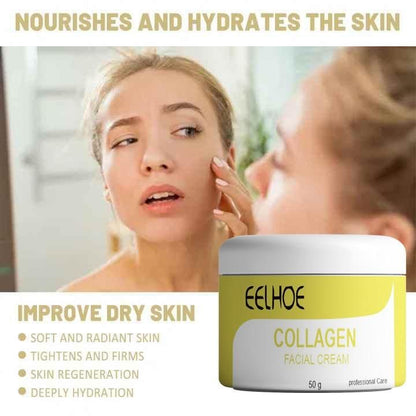 EELHOE Collagen Facial Cream – 50gm Pack of 1 for Skin Firming & Hydration | NISHU Superstores