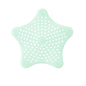 Mint Green Silicone Star Shaped Sink Filter Bathroom Hair Catcher Drain Strainers For Basin
