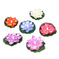 6556 Water Floating Smokeless Candles  Lotus Flowers Sensor Led Tealight For Outdoor And Indoor Decoration - Pack Of 6 Candle Candle (Pack Of 6)