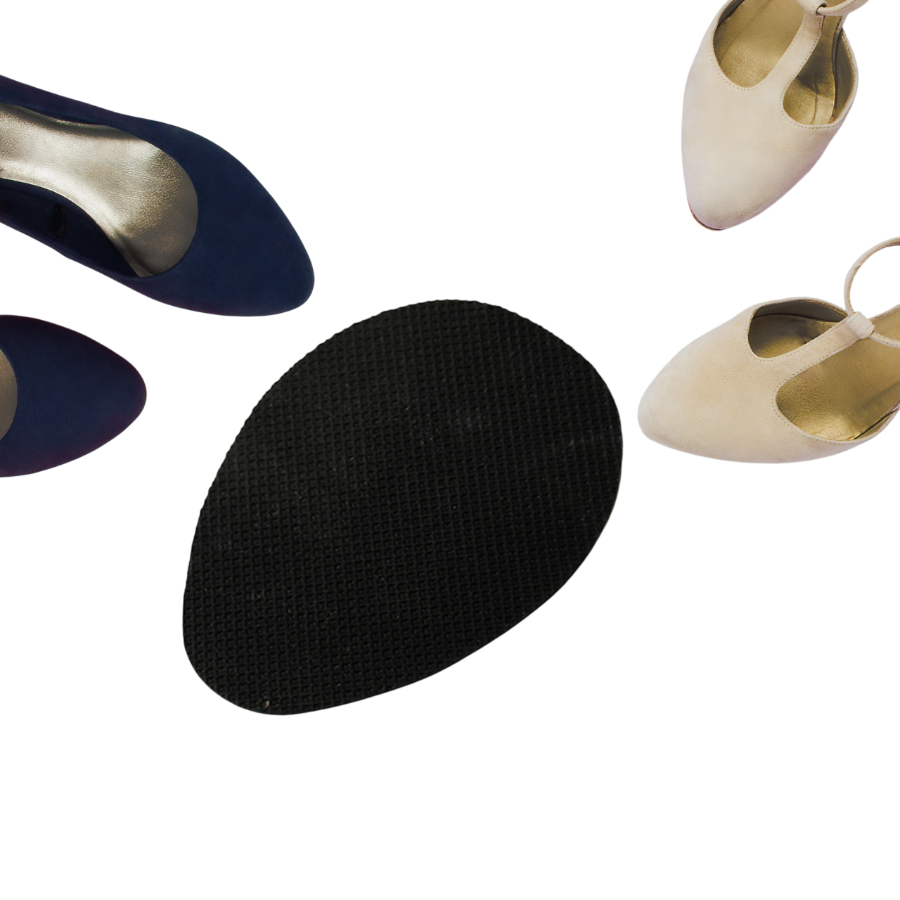 Non-Slip Rubber Shoe Sole Protector Pads | Self-Adhesive Anti-Skid Shoe Grip Stickers for Ladies Shoes, High Heels & Boots (1 Pc) – NISHU Superstores