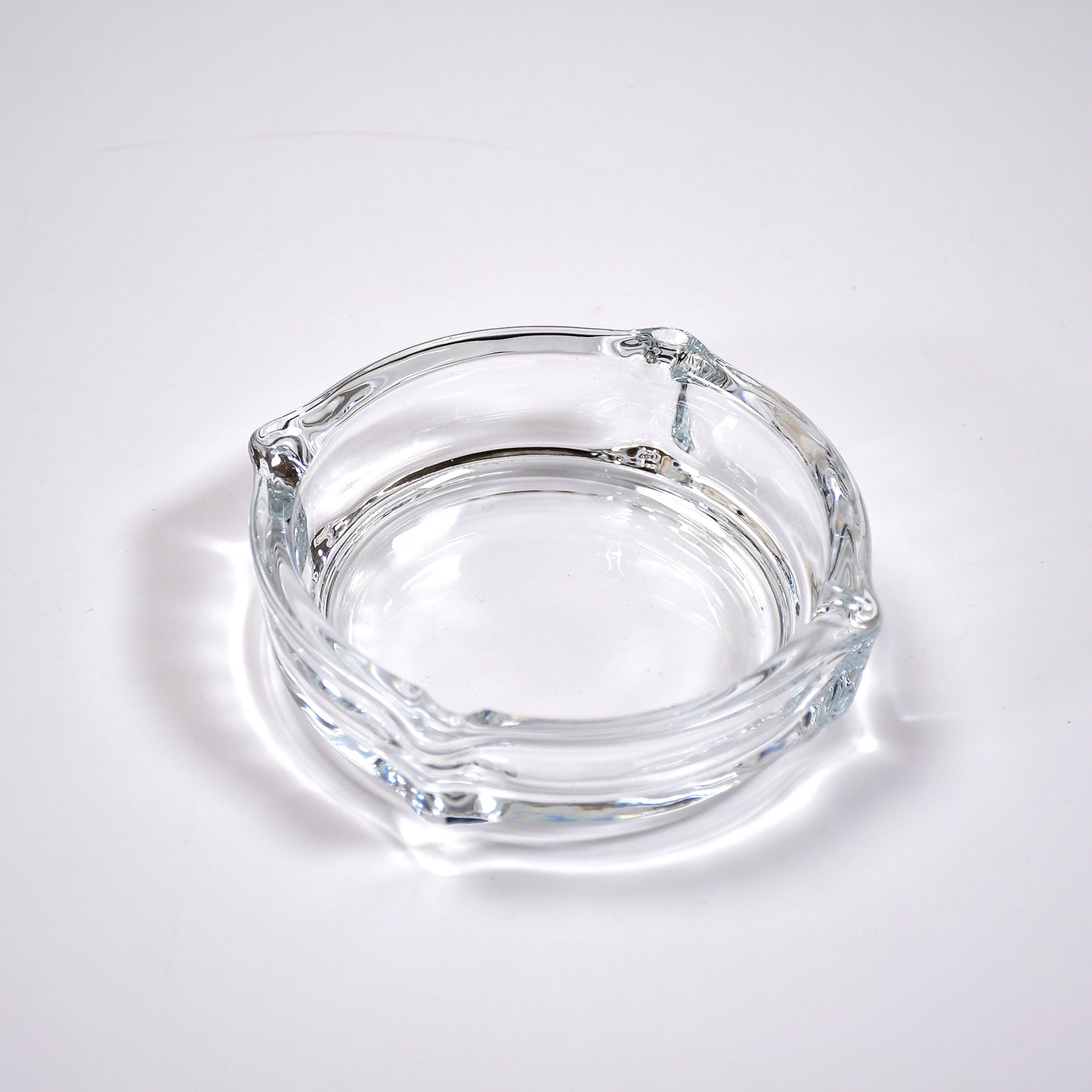 4063 Glass Brunswick Crystal Quality Cigar Cigarette Ashtray Round Tabletop For Home Office Indoor Outdoor Home Decor