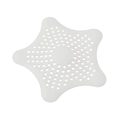 White Silicone Star Shaped Sink Filter | Bathroom Hair Catcher Drain Strainer for Wash Basin & Sink – NISHU Superstores