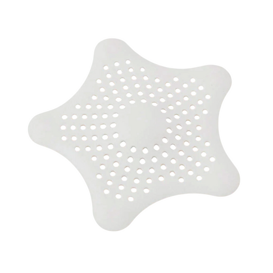 White Silicone Star Shaped Sink Filter | Bathroom Hair Catcher Drain Strainer for Wash Basin & Sink – NISHU Superstores