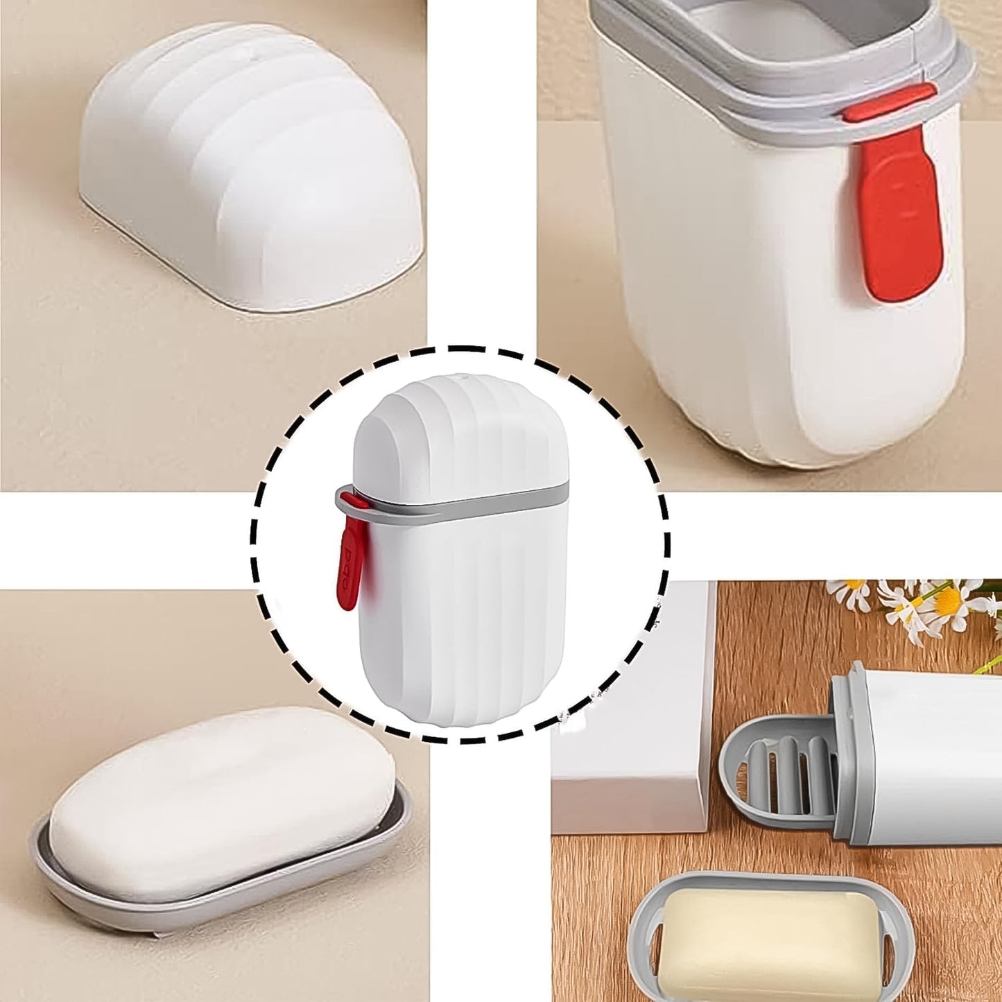 Stylish & Practical Travel Soap Holder Capsule Soap Box (1 Pc) | Leak-Proof, Secure Seal Soap Box for Home, Bathroom, Hiking & Camping – NISHU Superstores