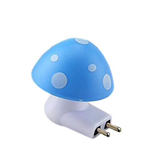 Automatic Night Sensor Mushroom Lamp (0.2W) Multicolour | Dusk-to-Dawn LED Plug-in Night Light for Bedroom, Hallway & Kids Room (1 Pc) – NISHU Superstores