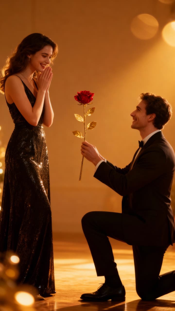 24K Artificial Golden Rosegold Red Rose with Premium Gift Box | Luxury Romantic Gift for Valentine, Anniversary & Special Occasions (10 Inches) – NISHU Superstores