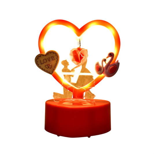 Heart-Shaped Decorative Love Showpiece (1 Pc) | Romantic Home Décor Accent for Bedroom, Living Room & Gifting – NISHU Superstores