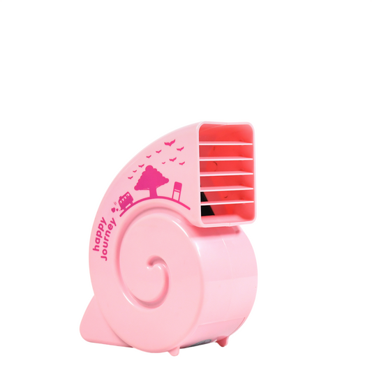 Cute Bright Color Desktop Office USB Mini Fan | Portable Battery & USB Powered Mini Fan for Desk, Study & Travel (Battery Not Included) – NISHU Superstores