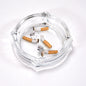 4063 Glass Brunswick Crystal Quality Cigar Cigarette Ashtray Round Tabletop For Home Office Indoor Outdoor Home Decor