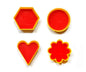 Cookie Cutter Set (4 Pack) | Heart, Round, Star & Flower Shape Cookie Cutters for Baking, Fondant & DIY Crafts – NISHU Superstores