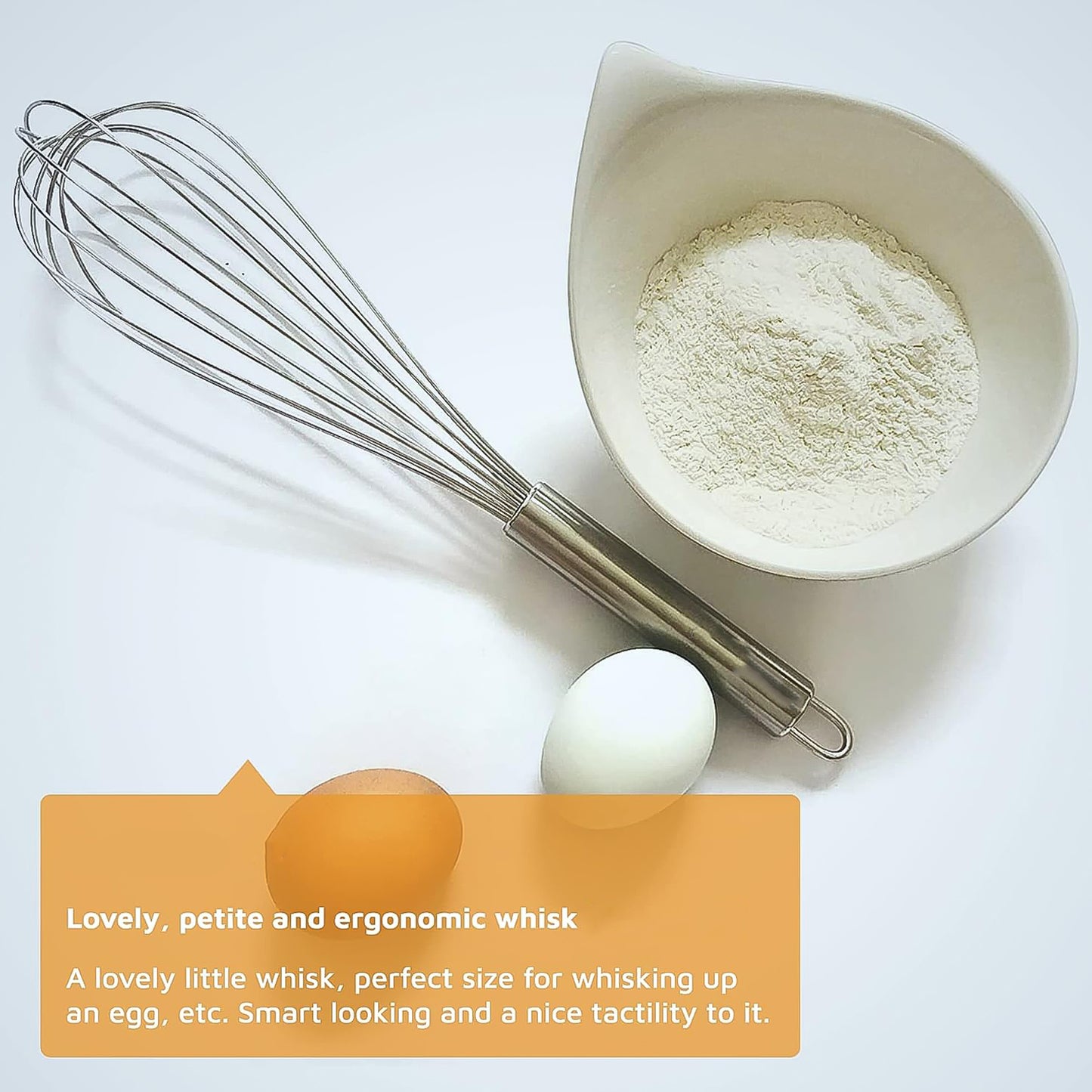 Large Stainless Steel Balloon Whisk  Heavy-duty Kitchen Tool (30cm  1 Pc)