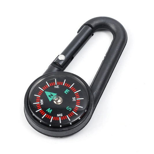 Clip Snap Hook Mini Compass (1 Pc   (1 Pc  Mix Design)
