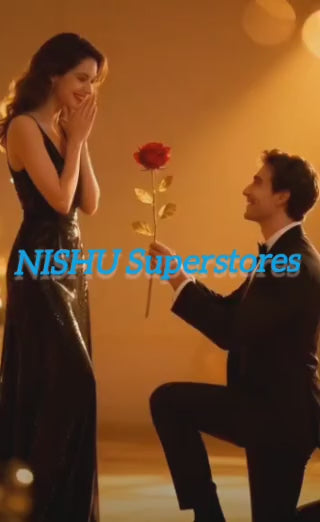 24K Artificial Golden Rosegold Red Rose with Premium Gift Box | Luxury Romantic Gift for Valentine, Anniversary & Special Occasions (10 Inches) – NISHU Superstores