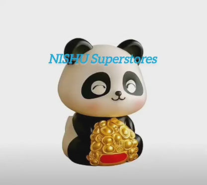 Car Decoration Solar Power Moving Head Panda Statue (1 Pc) | Creative Solar Panda Dashboard Ornament for Car, Office & Home Décor – NISHU Superstores