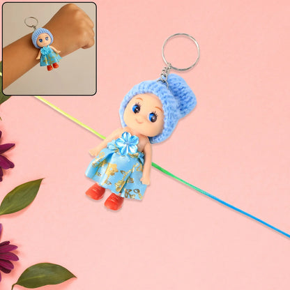 Multifunction Doll Rakhi for Kids | Cute Soft Toy Rakhi with Keychain Use | Decorative Fancy Rakhi Cum Keyring for Boys & Girls – NISHU Superstores