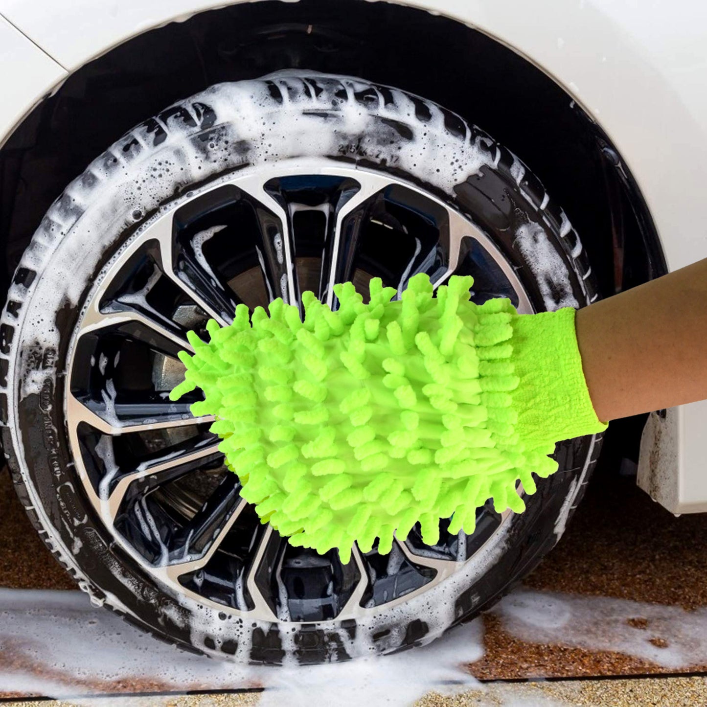 Microfiber Car Wash Glove Mitt For Carbikehome  Surface