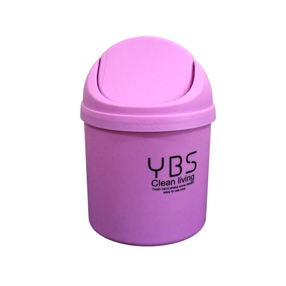 Mini Trash Can with Lid Small Tiny Trash Bin (18 × 13 Cm, 1 Pc) | Desktop & Bathroom Dustbin – NISHU Superstores