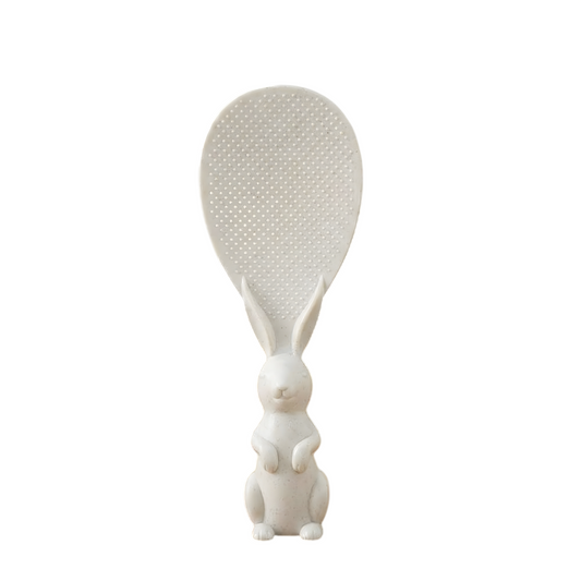 Cute Bunny Handle Non-Stick Rice Serving Spoon (1 Pc) | Heat-Resistant Kitchen Ladle for Rice & Curry | NISHU Superstores